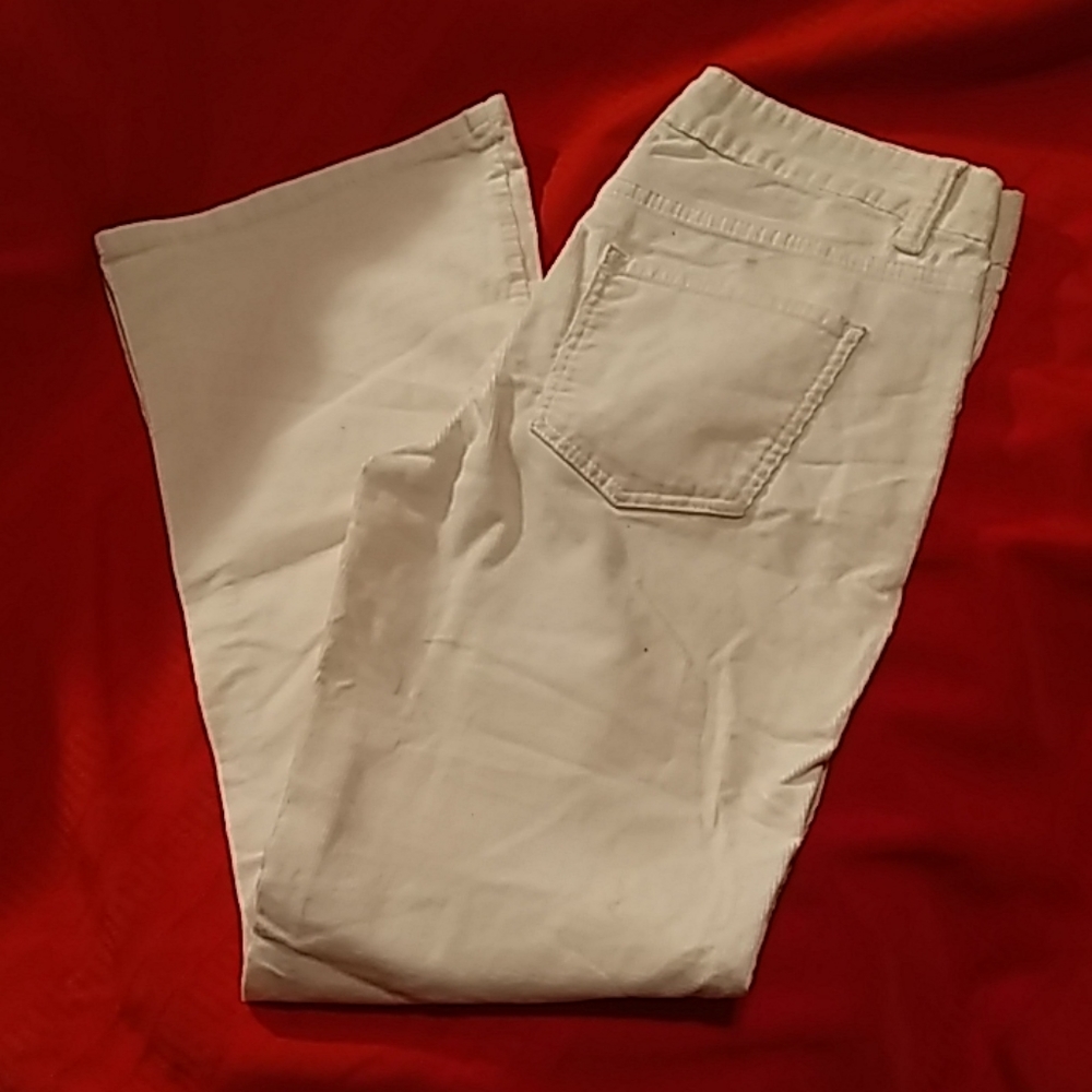 Talbot's 4P Corduroy Pants. Cream colored